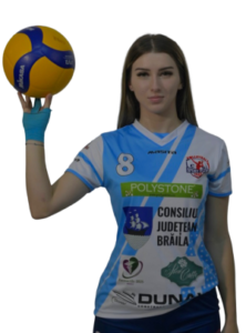 Female Volleyball Player Gabriela Panait